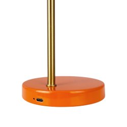Ocean mini LED genopladelig bordlampe orange
