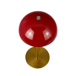 ALONG LED Mini Table Lamp dark red/brass 2 pcs. in box