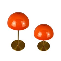 ALONG LED Mini Table Lamp orange/brass 2 pcs. in box