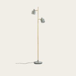 Ocean gulvlampe oliven/ messing