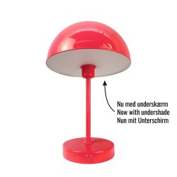 Stockholm LED bordlampe Shiny melon - Version 2.0