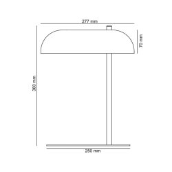 Arch table lamp matt black / brass