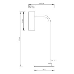 Skagerrak Bordlampe messing