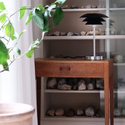 DL20 bordlampe krom base