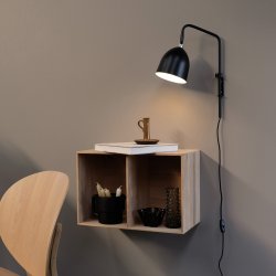 Easton wall lamp black