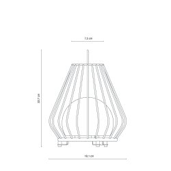 Evesham Outdoor lantern / green small
