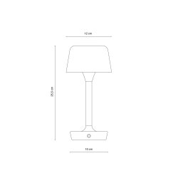 FLOW creamy white LED table lamp