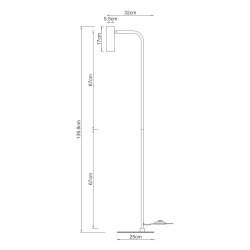 Skagerrak Gulvlampe sort