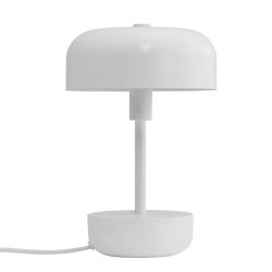 Haipot hvid bordlampe