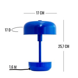 Haipot blue table lamp