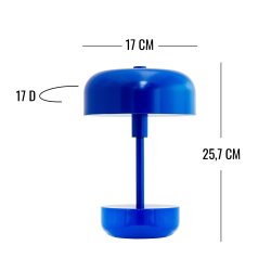 Haipot bl LED genopladelig bordlampe