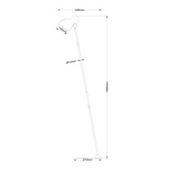 Ludo floor lamp black