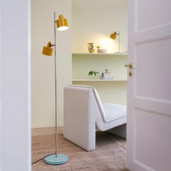 Ocean gulvlampe karry/turkis