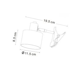 Ocean Clip Lamp orange