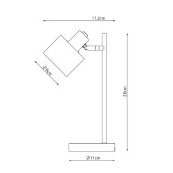 Ocean mini LED rechargeable table lamp orange