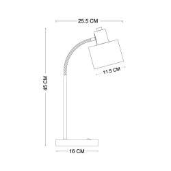 Ocean table lamp curry/turquoise flex