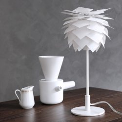 Pineapple hj bordlampe hvid