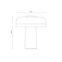 Porter Indigo blue LED table lamp