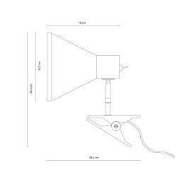 Sleep klemmelampe brown