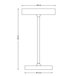 Starlight bordlampe Krom