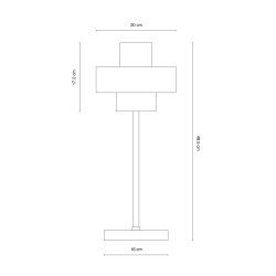 STOKE bordlampe kit hvid