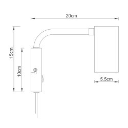Skagerrak Vglampe sort