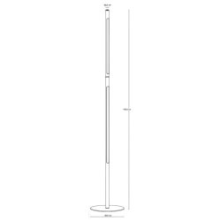 Vagner LED gulvlampe sort