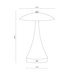Vienna Special Edition LED Opal Glas bordlampe
