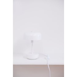 Haipot hvid bordlampe