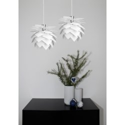 Pineapple pendel hvid D75