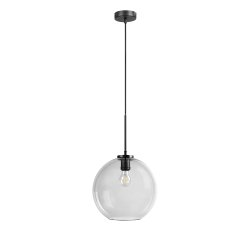 Loop pendant dark glass D25