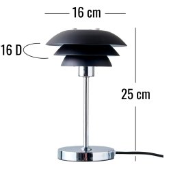 DL16 tischleuchte schwarz