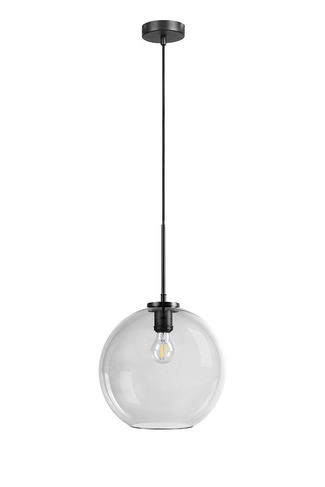 Dyberg Larsen Loop pendel mørkt glas D30